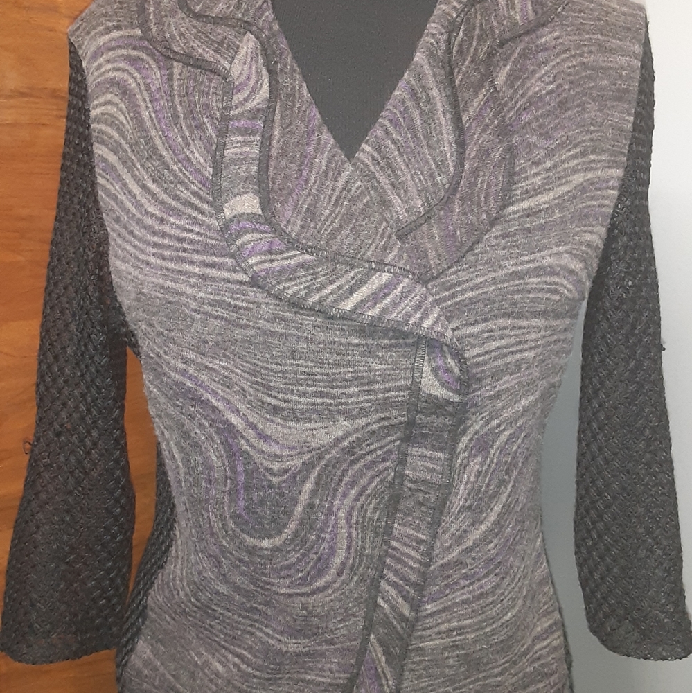 Jacket with sheer back